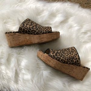 Stuart Weitzman Leopard Flatout Wedge Platforms